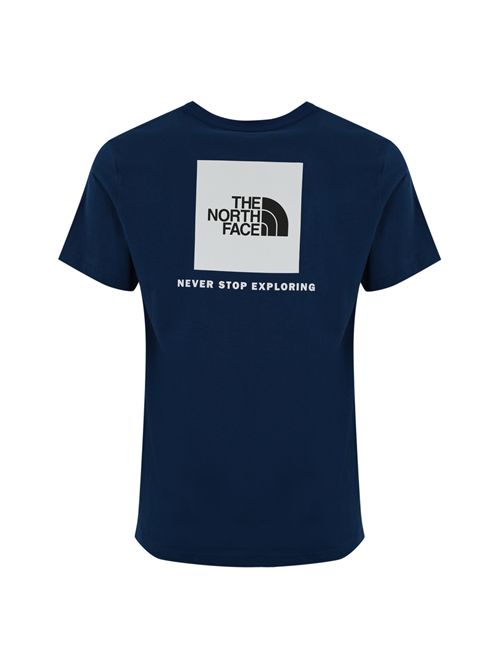 T-shirt Redbox in cotone bianco Blu The North Face | NF0A87NPH4B1
